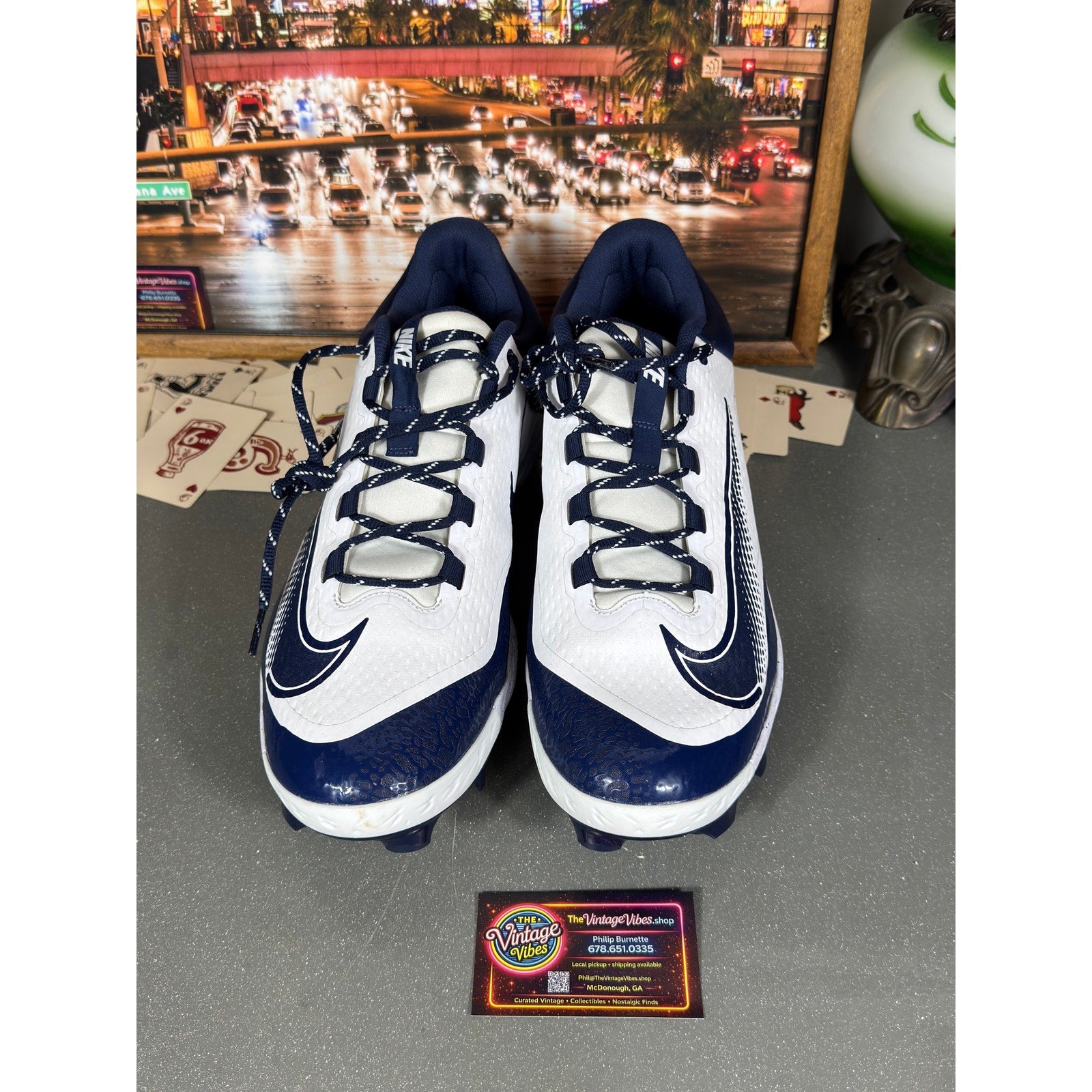 Nike Alpha Huarache Elite 4 Low MCS Baseball Cleats FD6255-107 Men’s Size 15