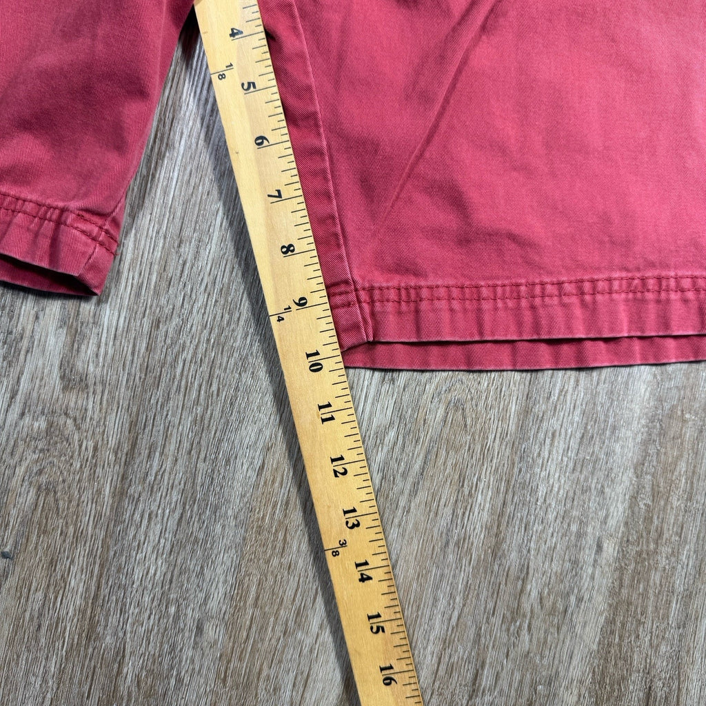 Wrangler Mens Size 42 Red Cargo Casual Comfort Cotton Shorts