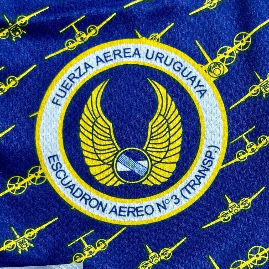 Vtg 1990s Uruguay Air Force Escuadrón Aéreo Nº3 Transport Crew Scarf USA