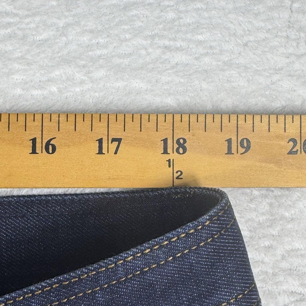 Enzo Tovare Mens 38 x 29 Dark Wash Slim Straight Stretch Denim Jeans Blue