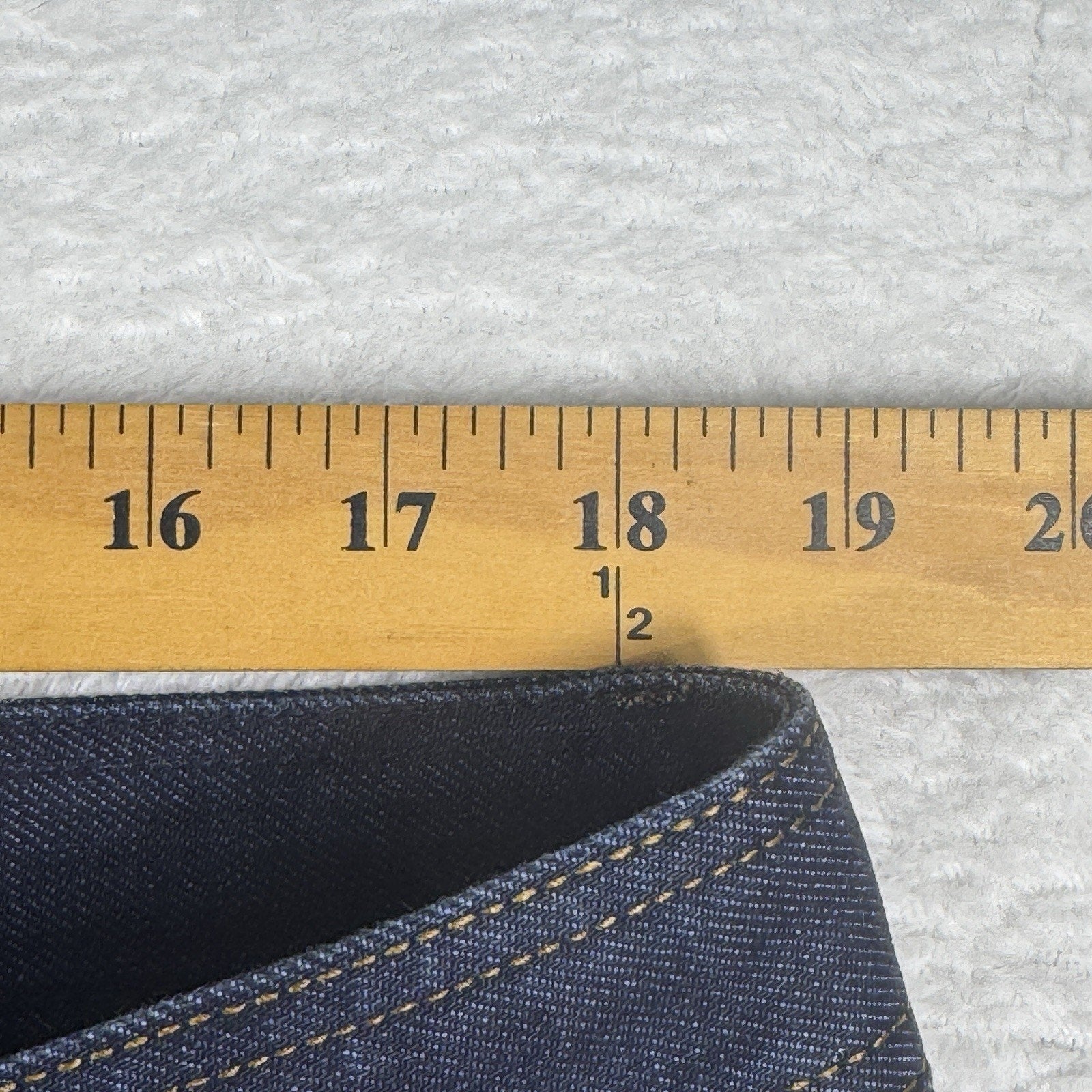 Enzo Tovare Mens 38 x 29 Dark Wash Slim Straight Stretch Denim Jeans Blue
