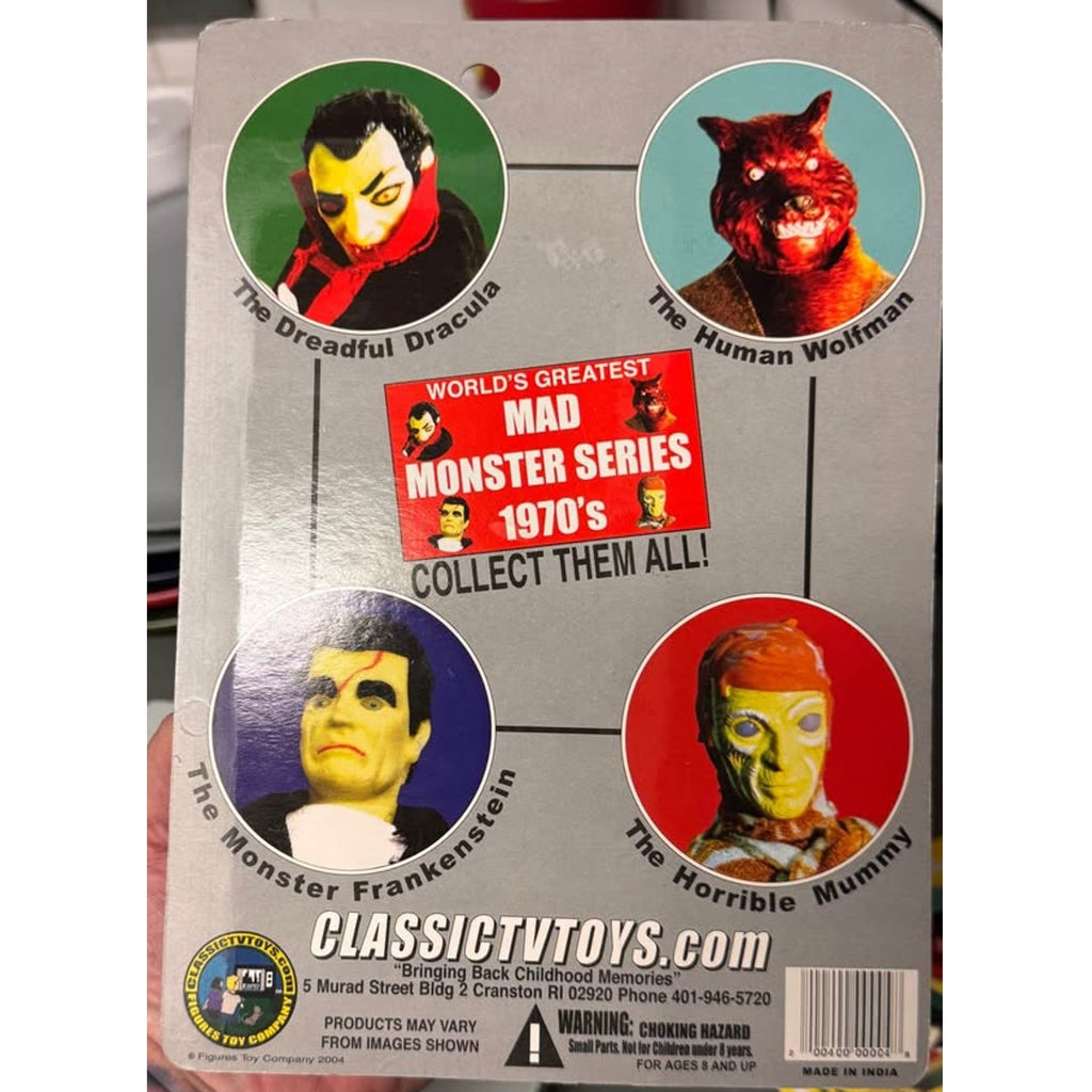 Classic TV Toys Mad Monster Series The Monster Frankenstein 8” Figure Cracked