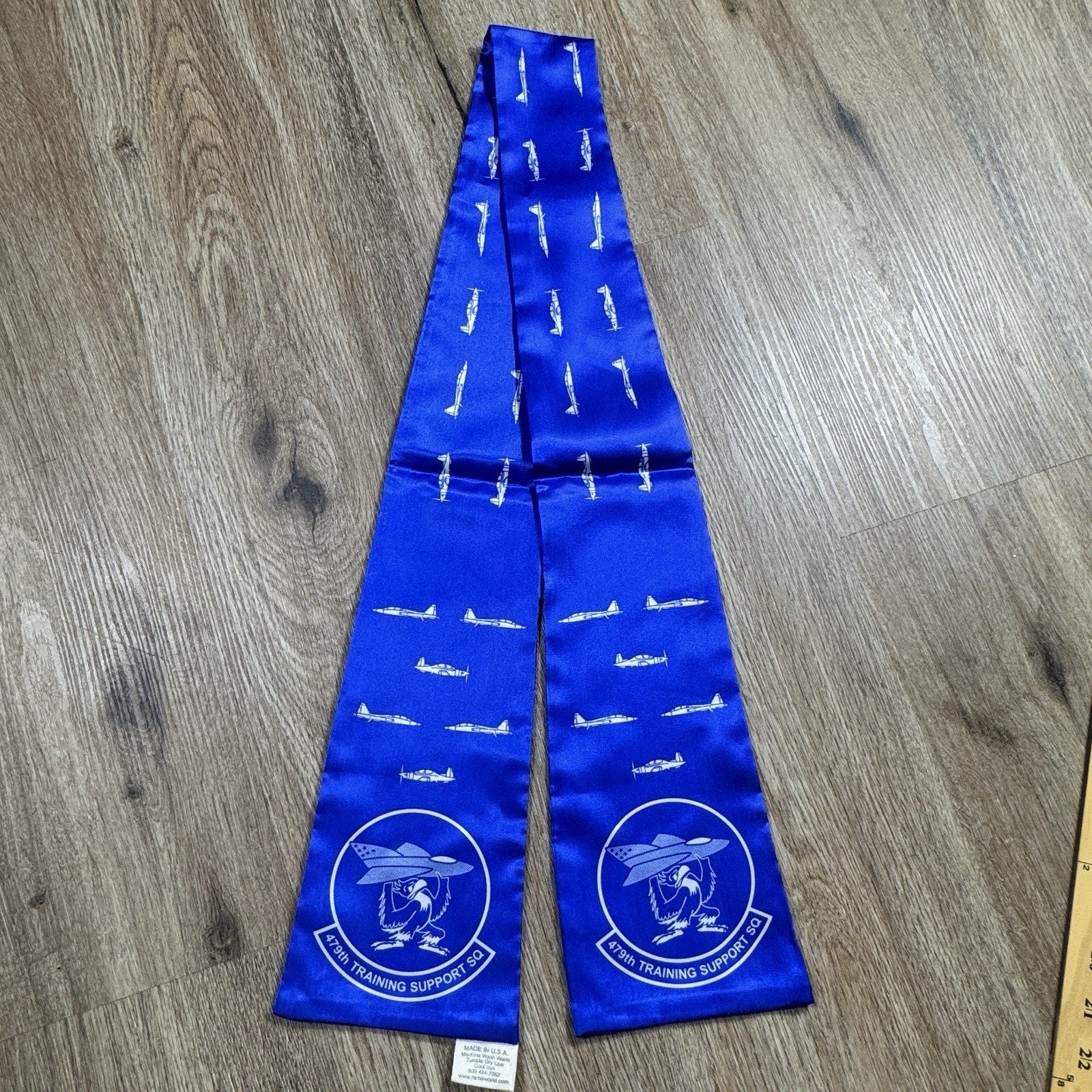 Vtg Early 2000s USAF 479th Training Support Squadron Crew Scarf Made USA Rama