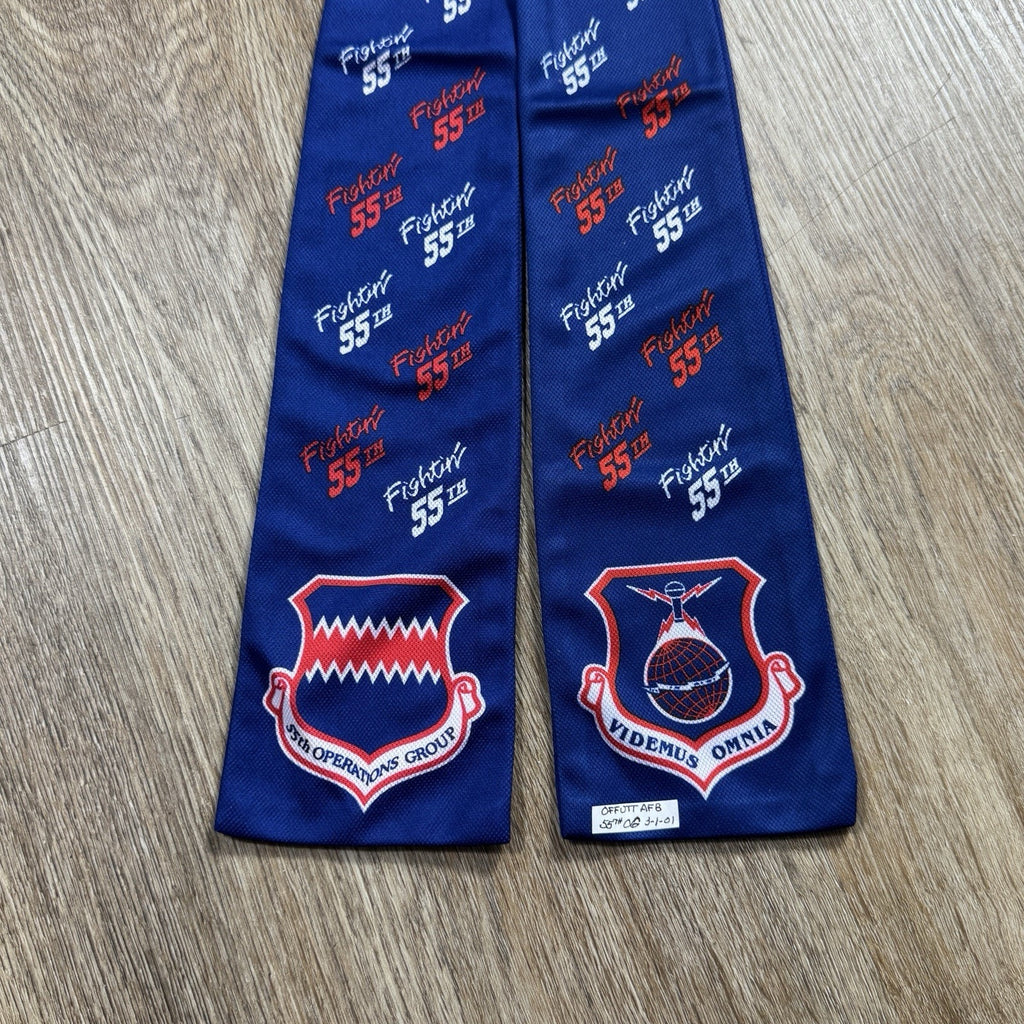 Air Force Pilot Scarf Rakkel Rama World 55th Operations Group Offutt AFB 2001