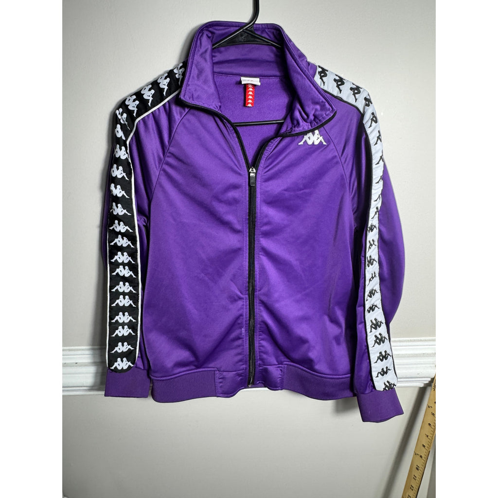Kappa Jacket Womens Purple Track Full Zip 222 Banda XS Y2K Soccer Streetwear fit