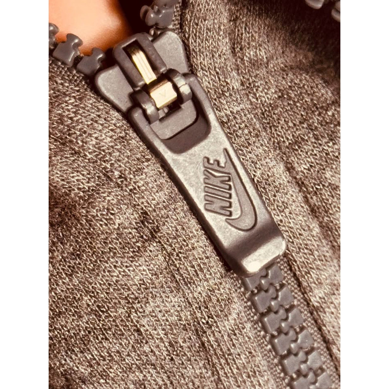 Nike Sportswear Women’s Funnel Neck Full Zip Hoodie Gray XL Y2K