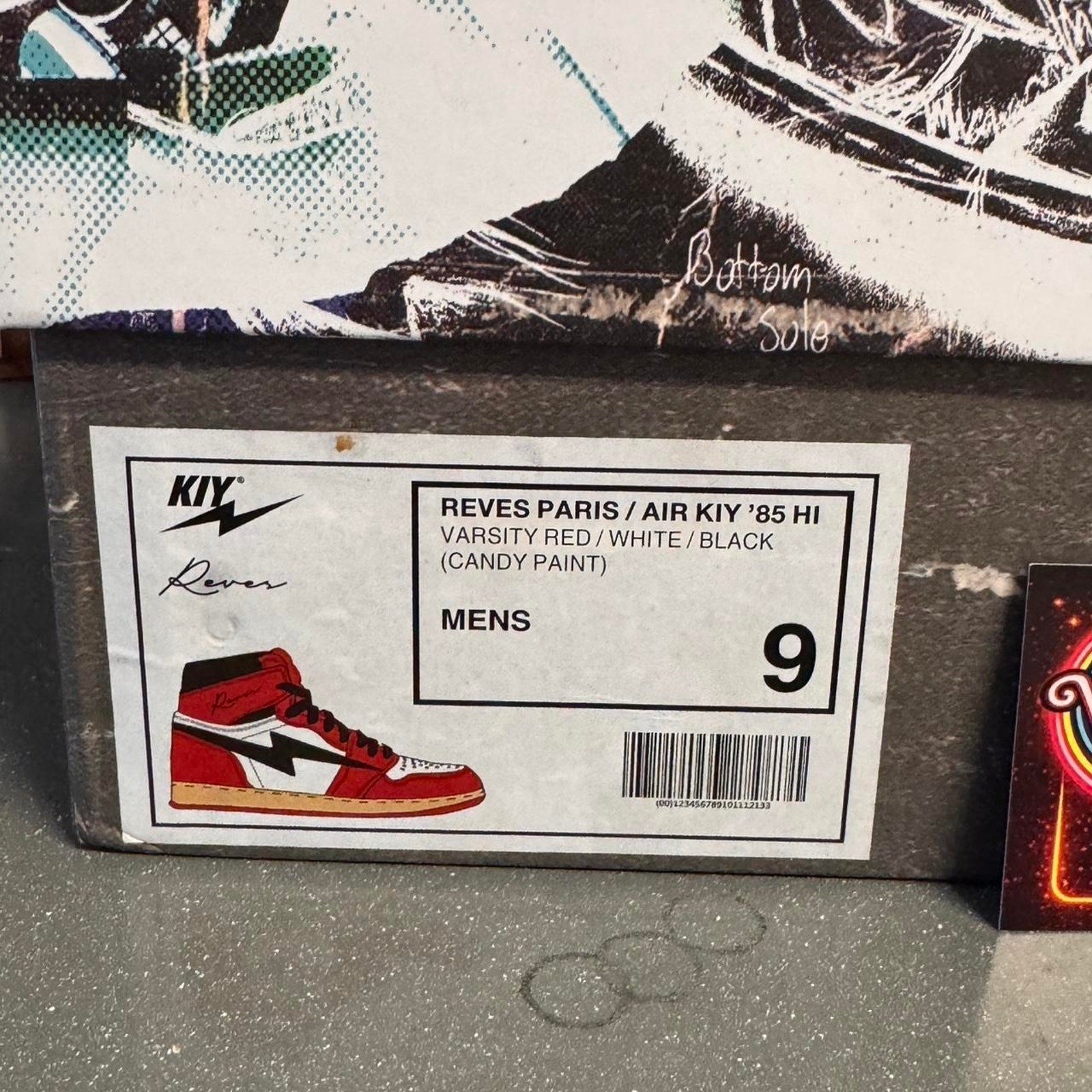 Reves Paris Air KIY Chicago 85 Hi Candy Paint Varsity Red White Black Men’s 9
