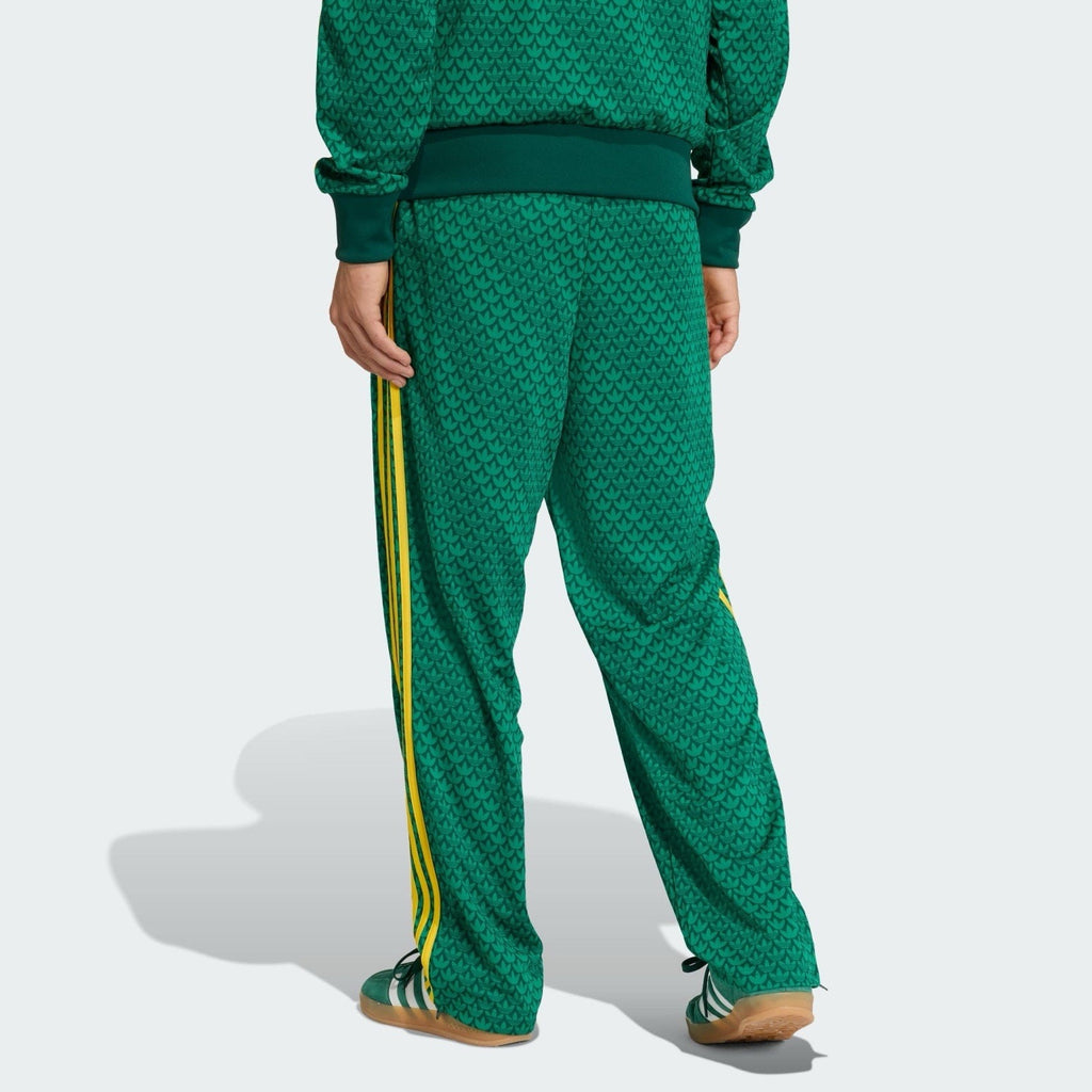 adidas Originals Firebird Loose Monogram Track Pants Men XL Green Yellow KD0396
