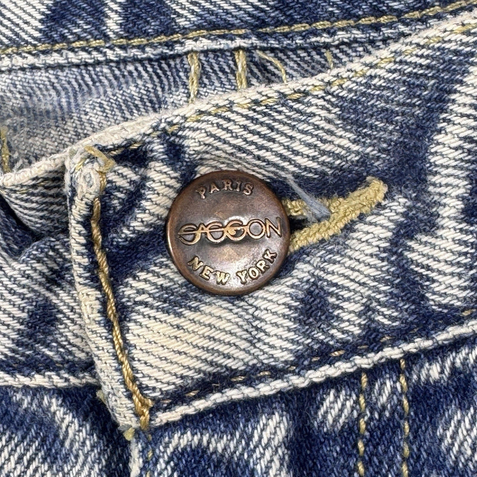 Vtg 1987 Sasson Jeans Womens 27x29.5 Acid Wash High Rise Straight USA 29x32 Mom