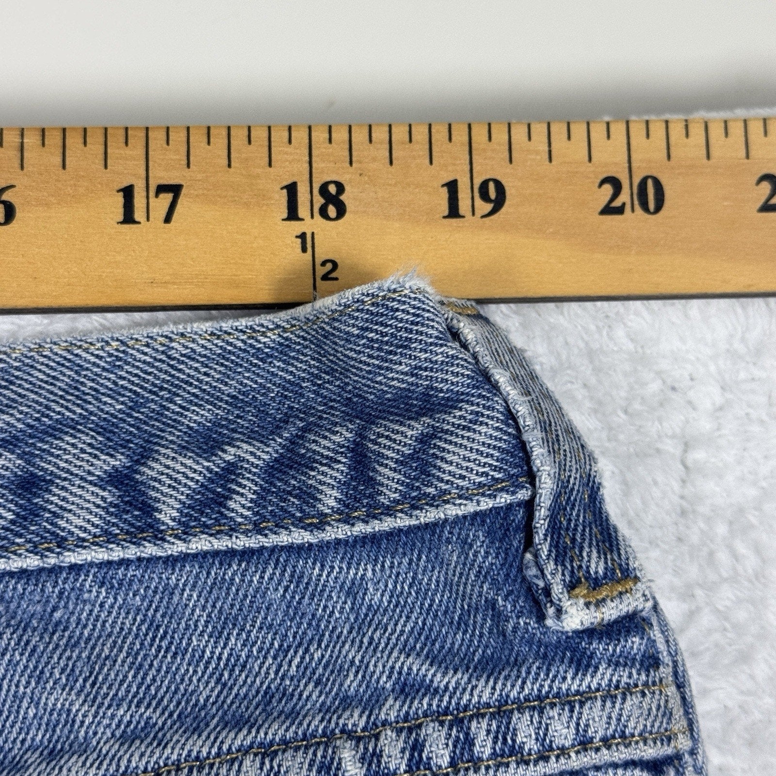 Carhartt B42 Relaxed Fit Jeans Mens 40x30 Distressed Workwear Denim Made Mexico