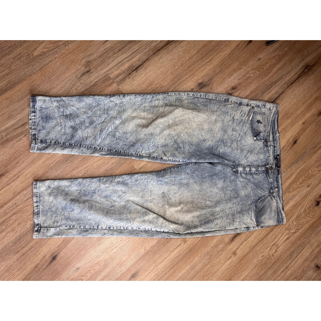 Rocawear Slim Fit Jeans Men’s 46x34 Light Wash Y2K Hip Hop Streetwear Denim