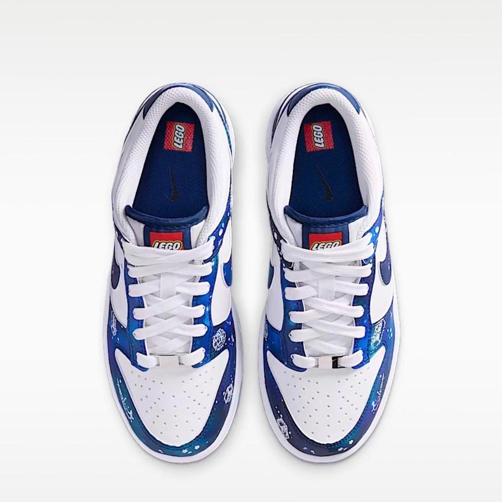 Nike Dunk Low x LEGO Blue Galaxy sz 5Y Women's 6.5 NWT Space Theme SB Style