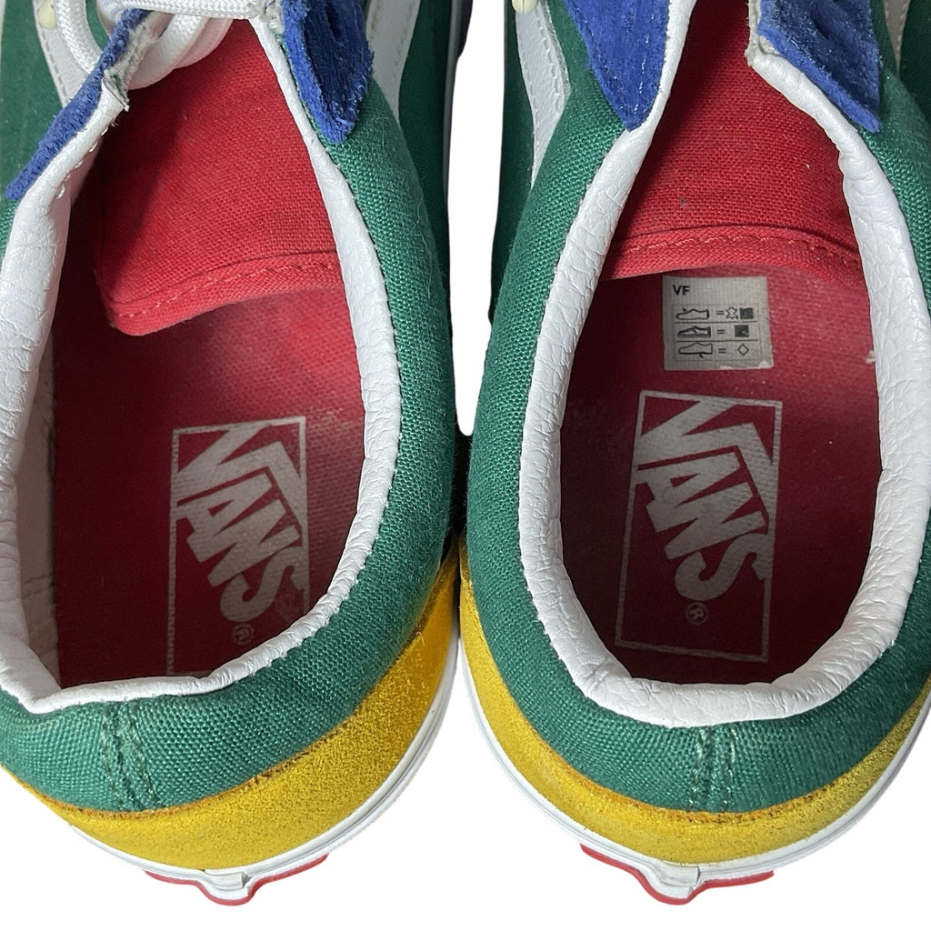 VANS Old Skool 500714 Shoes Blue Green Red Yellow Colorblock Size M/8.5 W/10