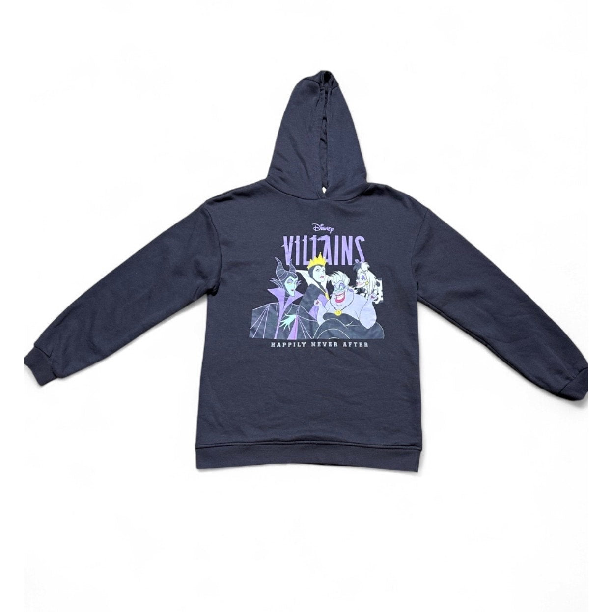 Disney Villains Happily Never After Hoodie Medium Maleficent Ursula Cruella Y2K