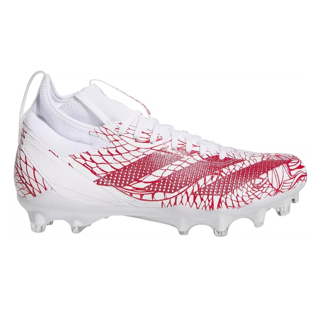 Adidas Adizero Impact Football Cleats White Red IE3976 Men’s 8.5 NWT New