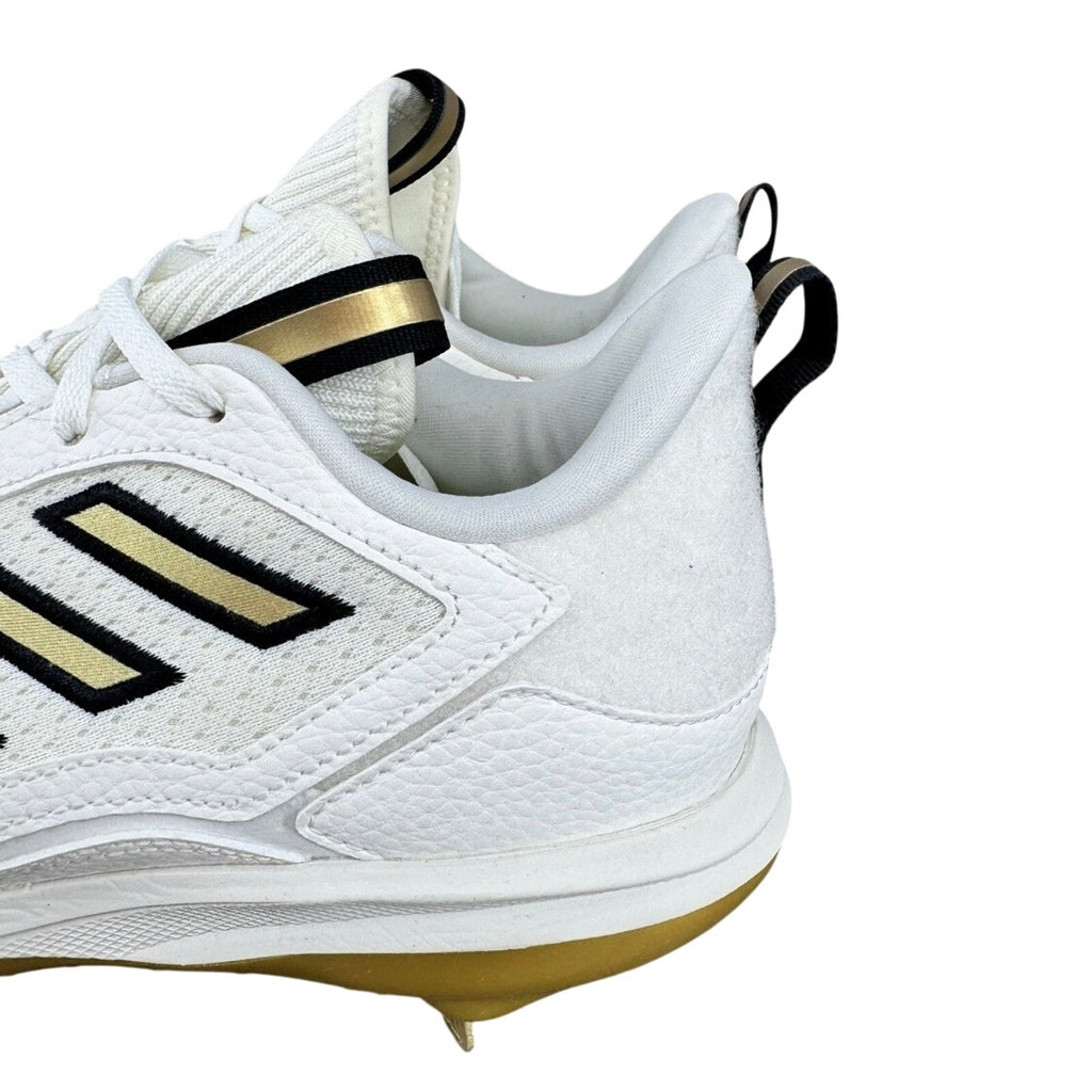 Adidas Women's PureHustle 3 Elite Metal Softball Cleats Sz 13 White Gold ID7638