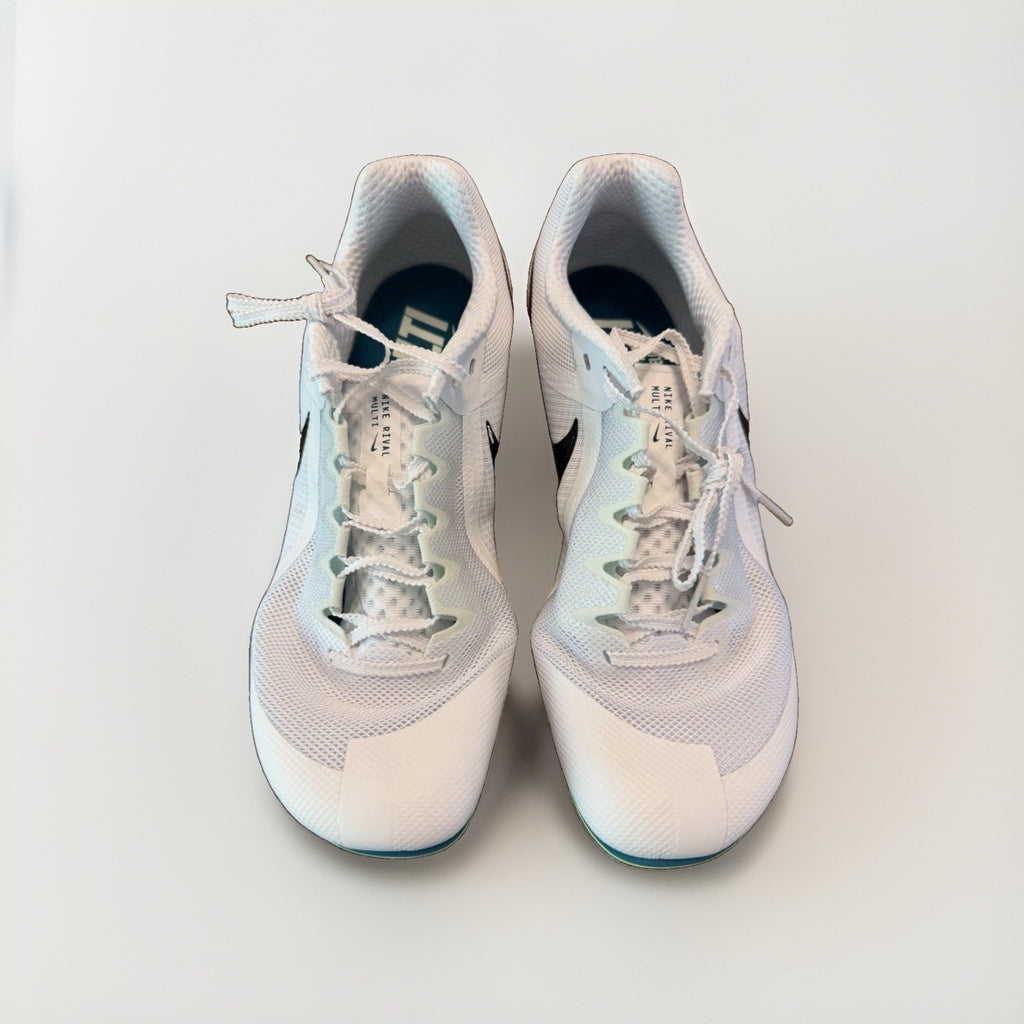 Nike Zoom Rival Multi Track & Field Spikes FZ9664-102 Men’s 8.5 White Sprint New