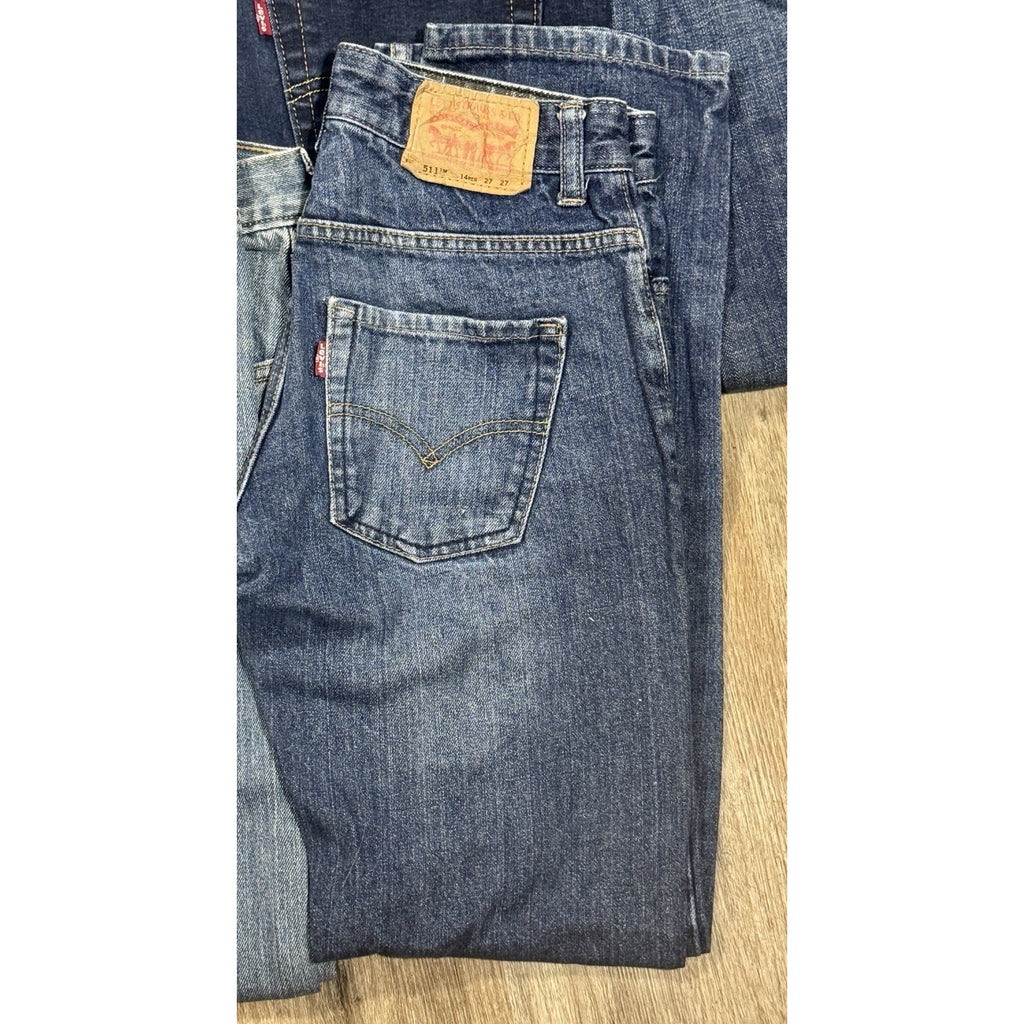 Levi’s 511 Slim Boys Jeans 14 Reg Men’s 27x27 Dark Wash Denim Youth