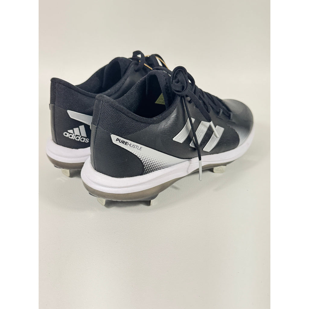 Adidas PureHustle 2 Softball Cleats Black Silver Women’s 10 H00984 NWT