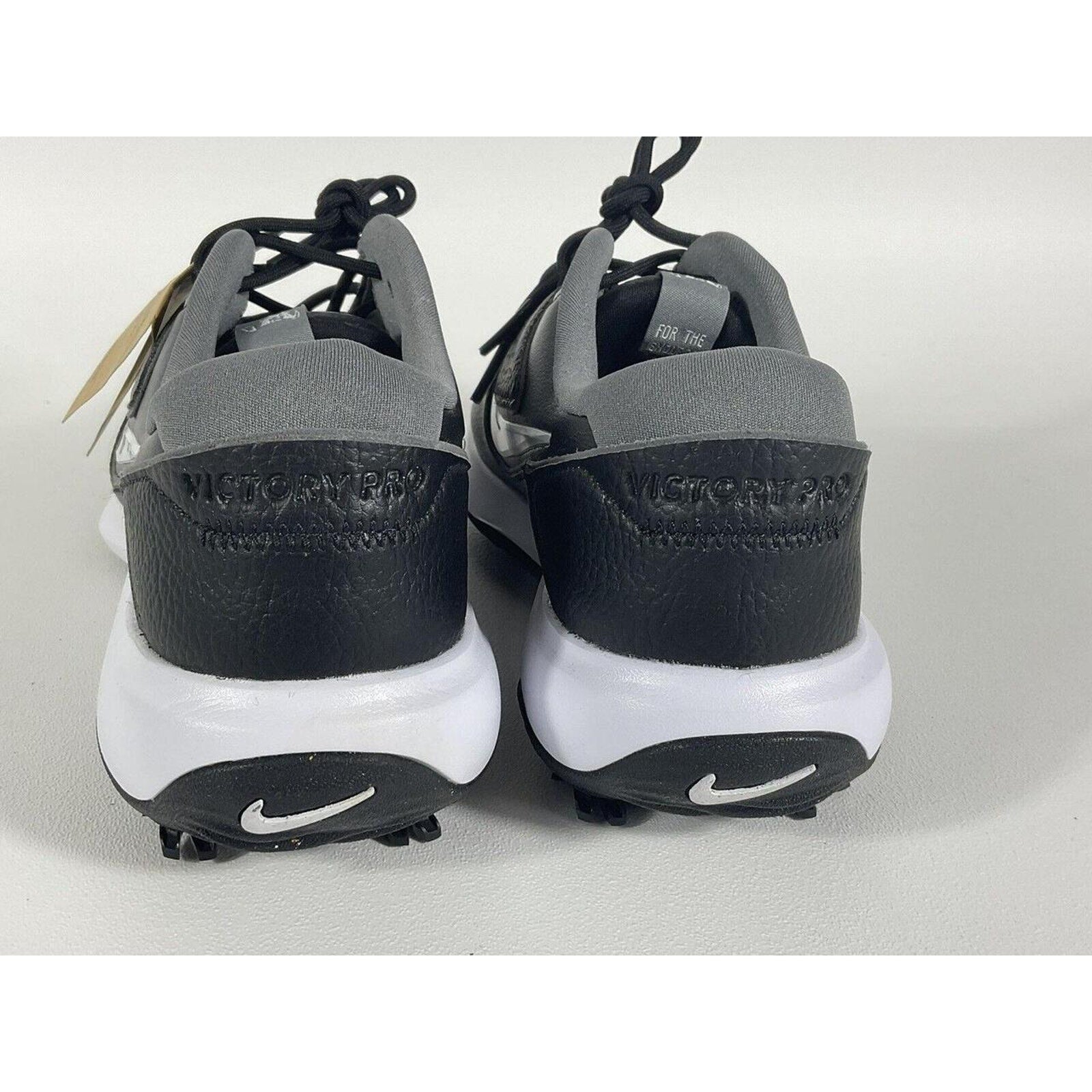 Nike Air Victory Pro 3 Golf Shoes Sz 8 Black White Grey Tiger Woods Spikes