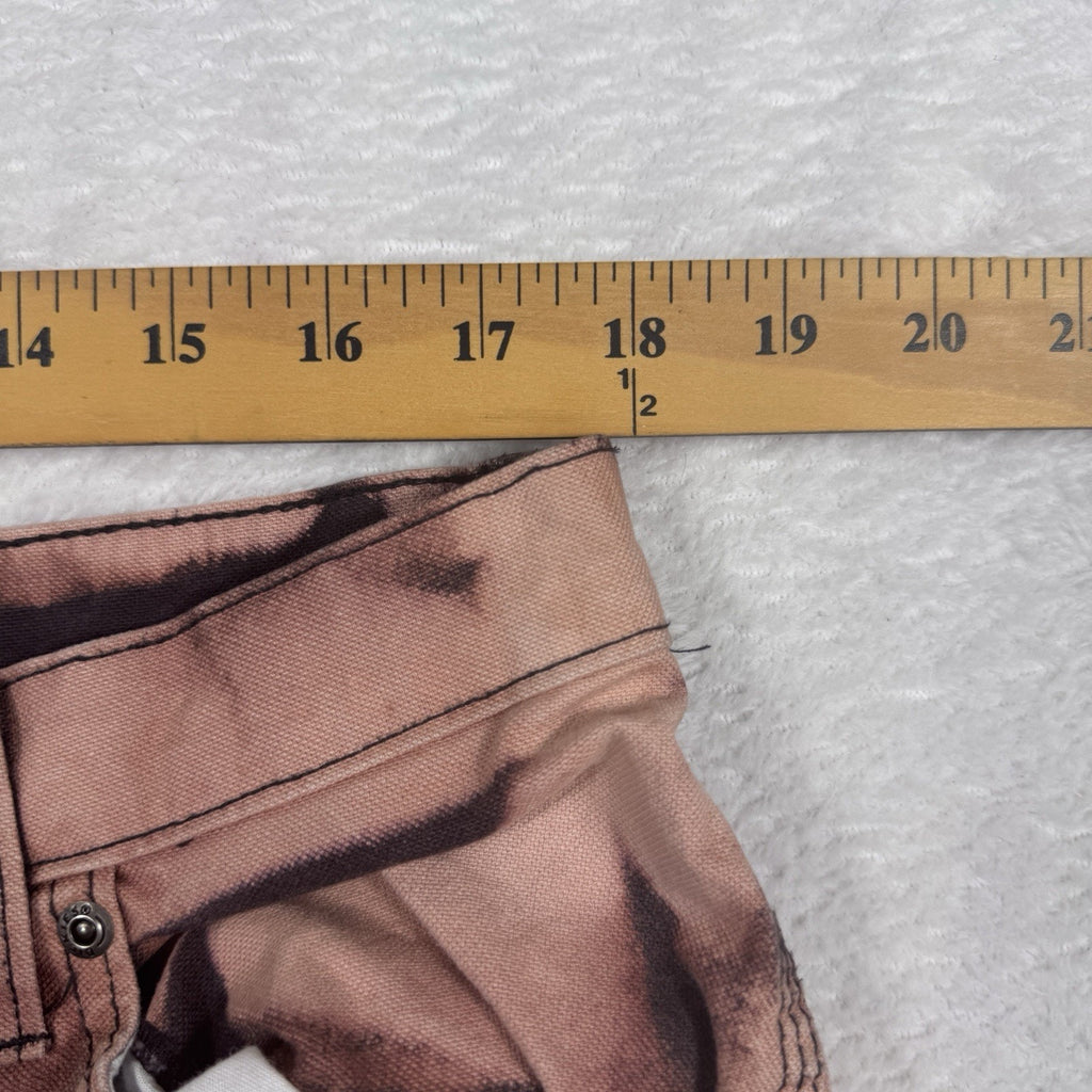 Dickies Carpenter Pants Men 36x30 Custom Bleach Distressed Grunge Workwear Pink
