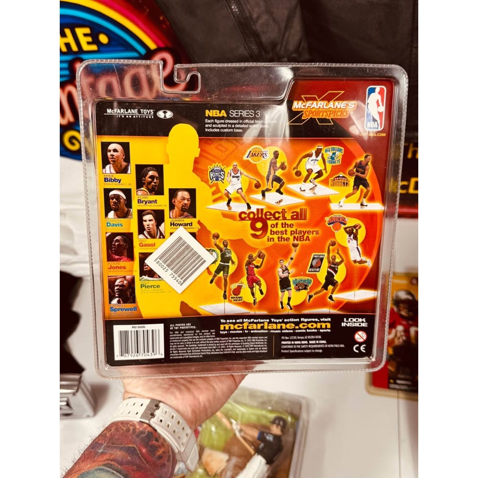 Vintage McFarlane Sports Picks Collector Figure Bundle Sosa Gasol Green Alstott