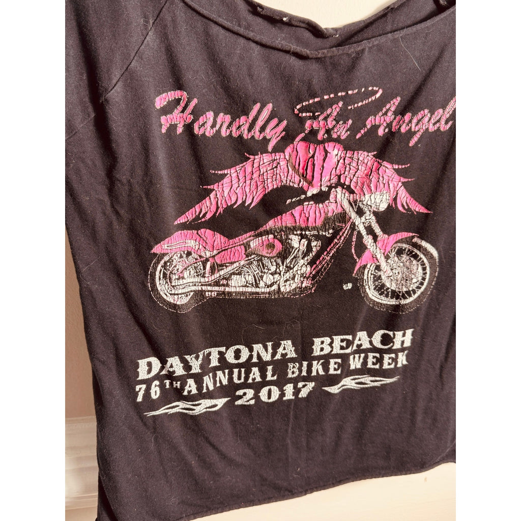Harley Davidson Daytona Beach Bike Week 2017 Women’s Cut Off Tank Top Small S
