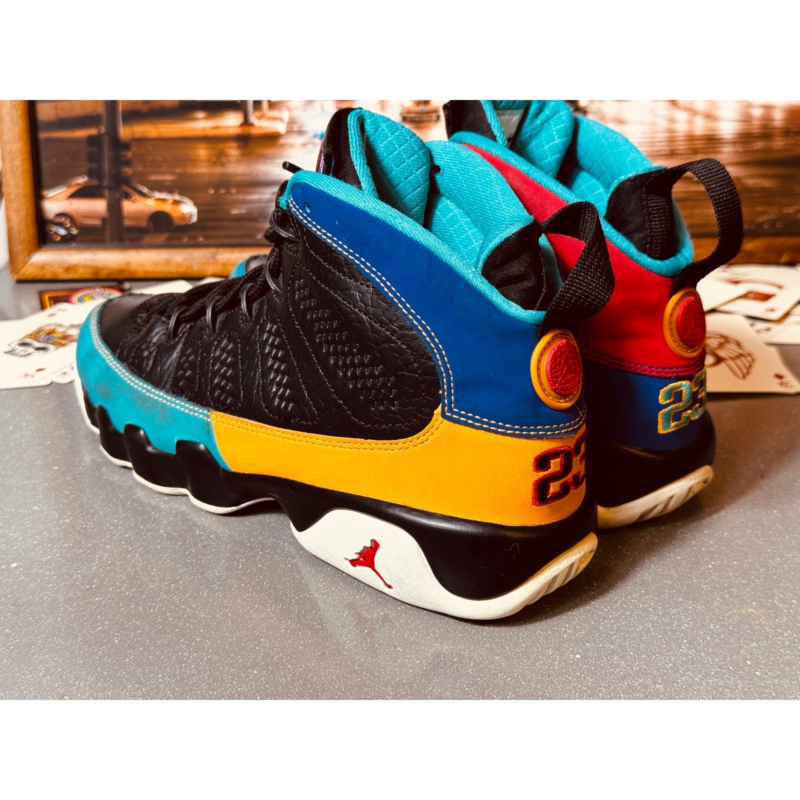 Nike Air Jordan 9 Retro GS Dream It Do It Youth 6.5Y Women’s 8 Black  302359-065