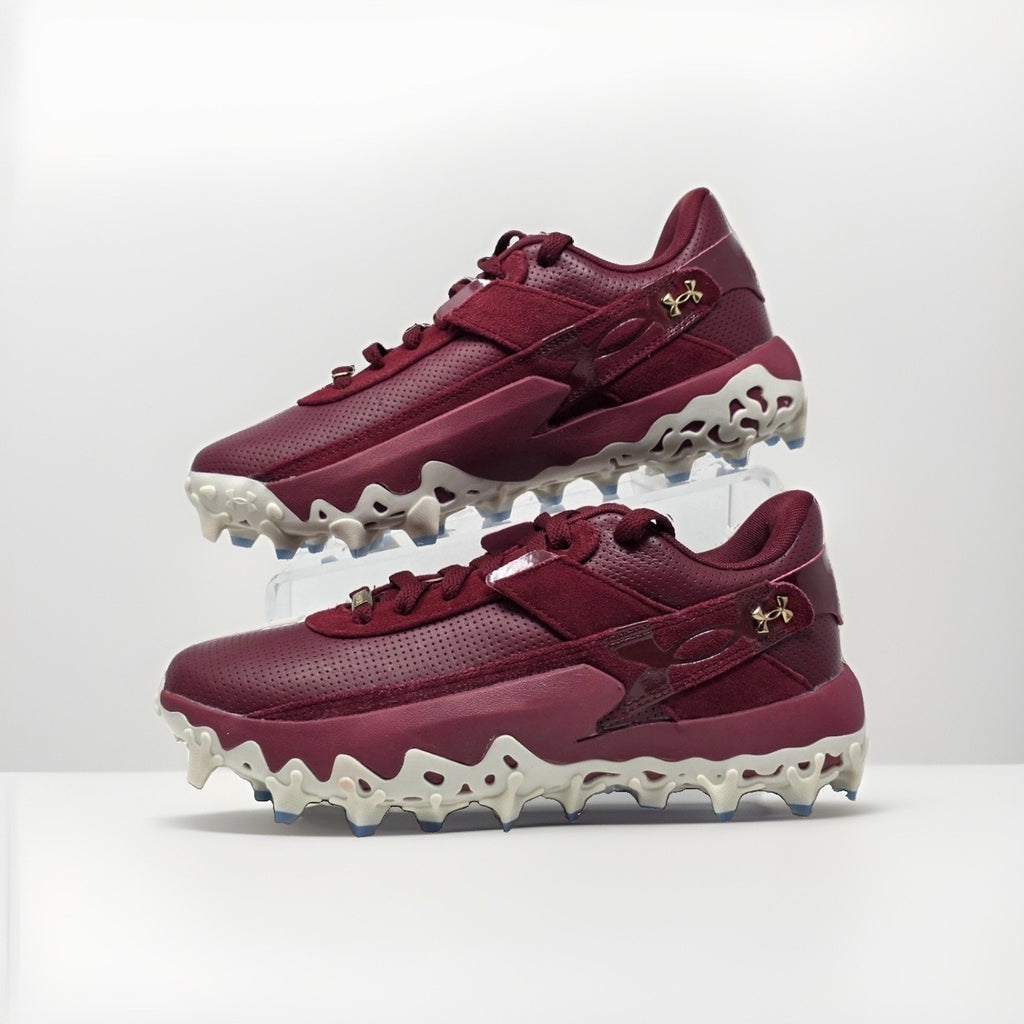 Under Armour Harper 10 Pro TPU Baseball Cleats 6010136-625 Men's Sz 13 Burgundy