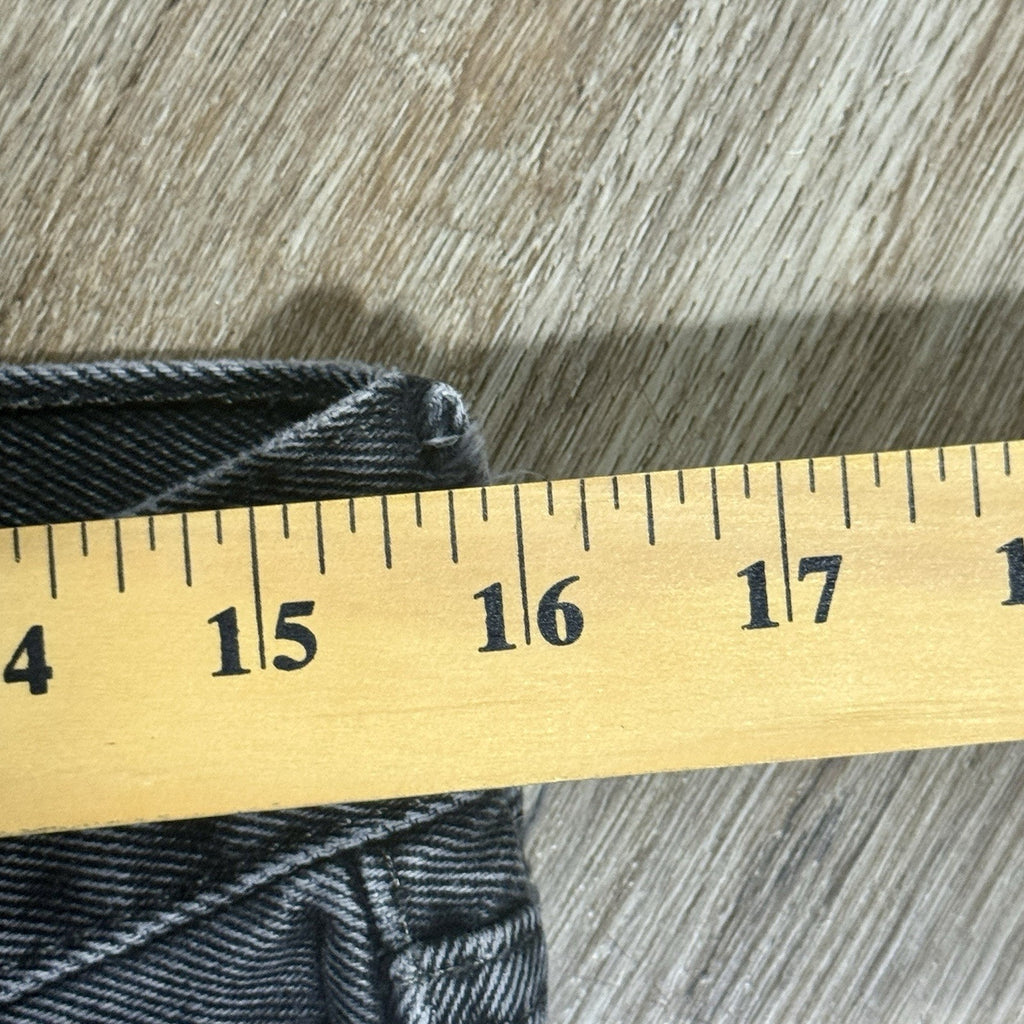 Levi's 505 Regular Fit Jeans Mens 32x29 Gray Black Straight Leg Denim VTG Y2K