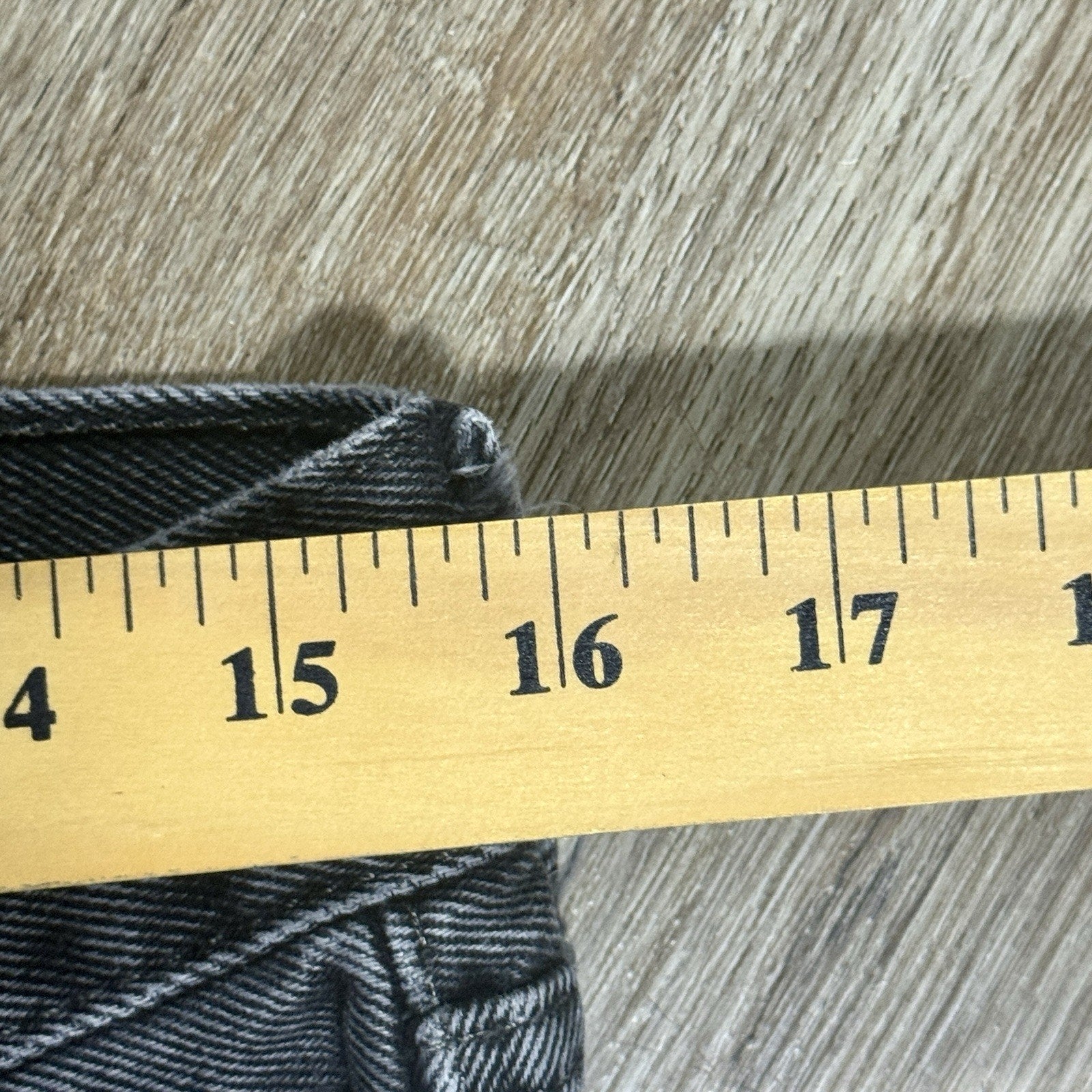 Levi's 505 Regular Fit Jeans Mens 32x29 Gray Black Straight Leg Denim VTG Y2K