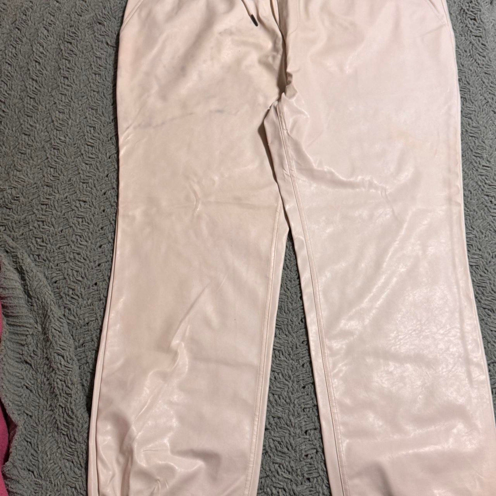 Akademiks faux leather jogger pants