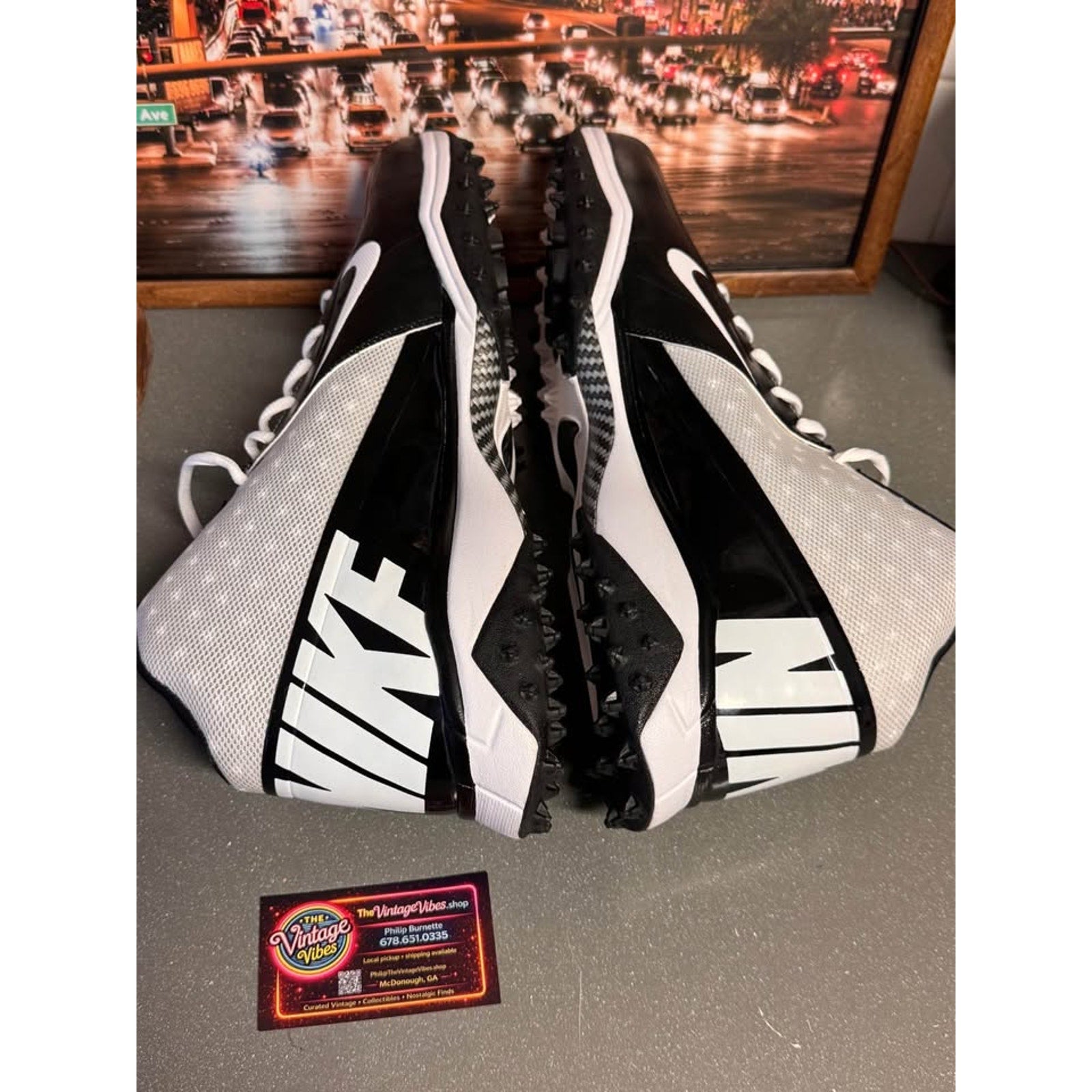 Nike Vapor Pro 3/4 Destroyer Turf Football Cleats White Black Mens 17 NWOB