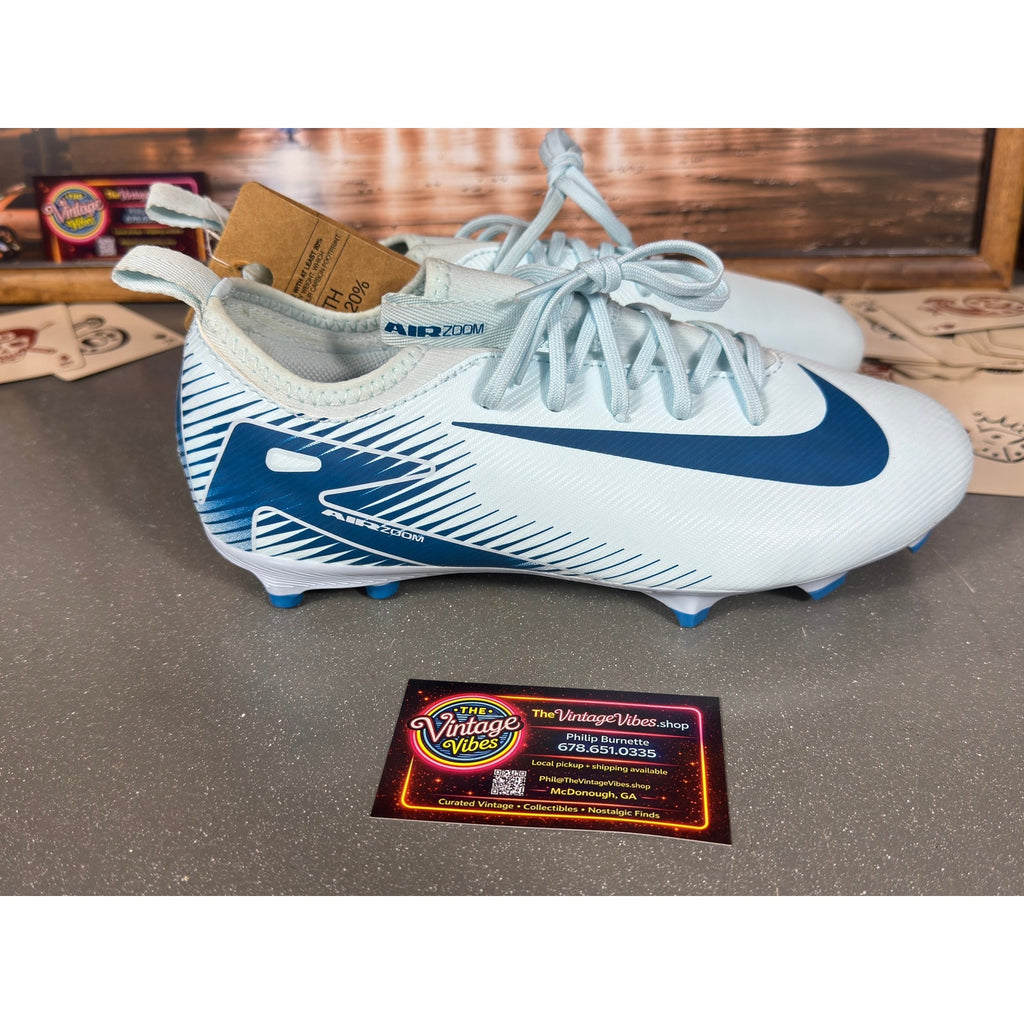 Nike Mercurial Air Zoom Soccer Cleats FQ8392-400 Men’s 5 5Y Women’s 6.5 Blue FG