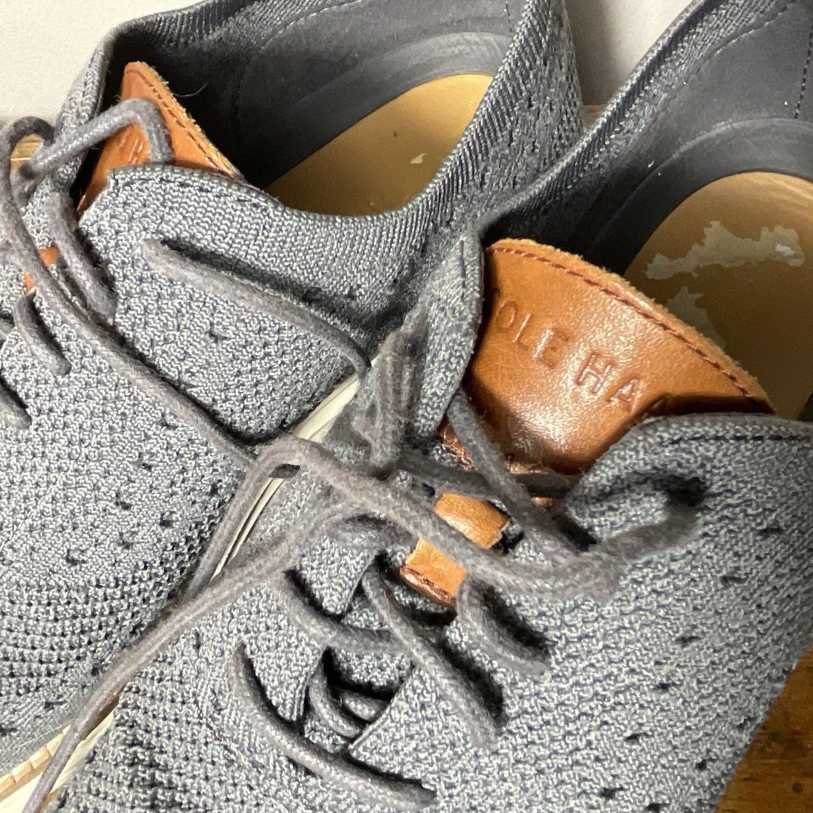 Cole Haan Original Grand Stitch Lite Men's Oxford Shoes, Magnet/Ivory, 10 M