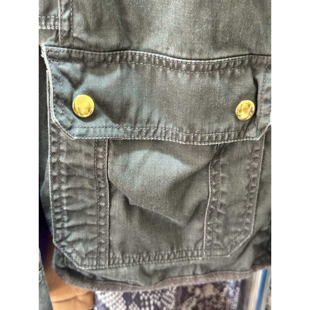J. Crew Women's Downtown Field Jacket In Green Gold Size M Medium