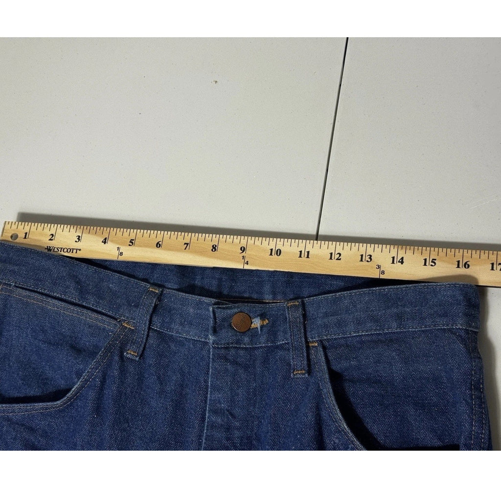 Wrangler 936NAV Cowboy Cut Slim Fit Jeans 34x32 Blue Western Denim