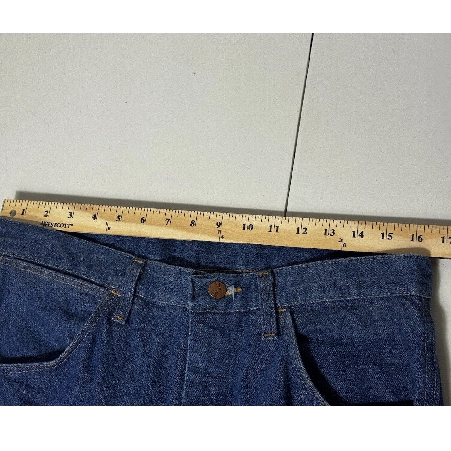 Wrangler 936NAV Cowboy Cut Slim Fit Jeans 34x32 Blue Western Denim