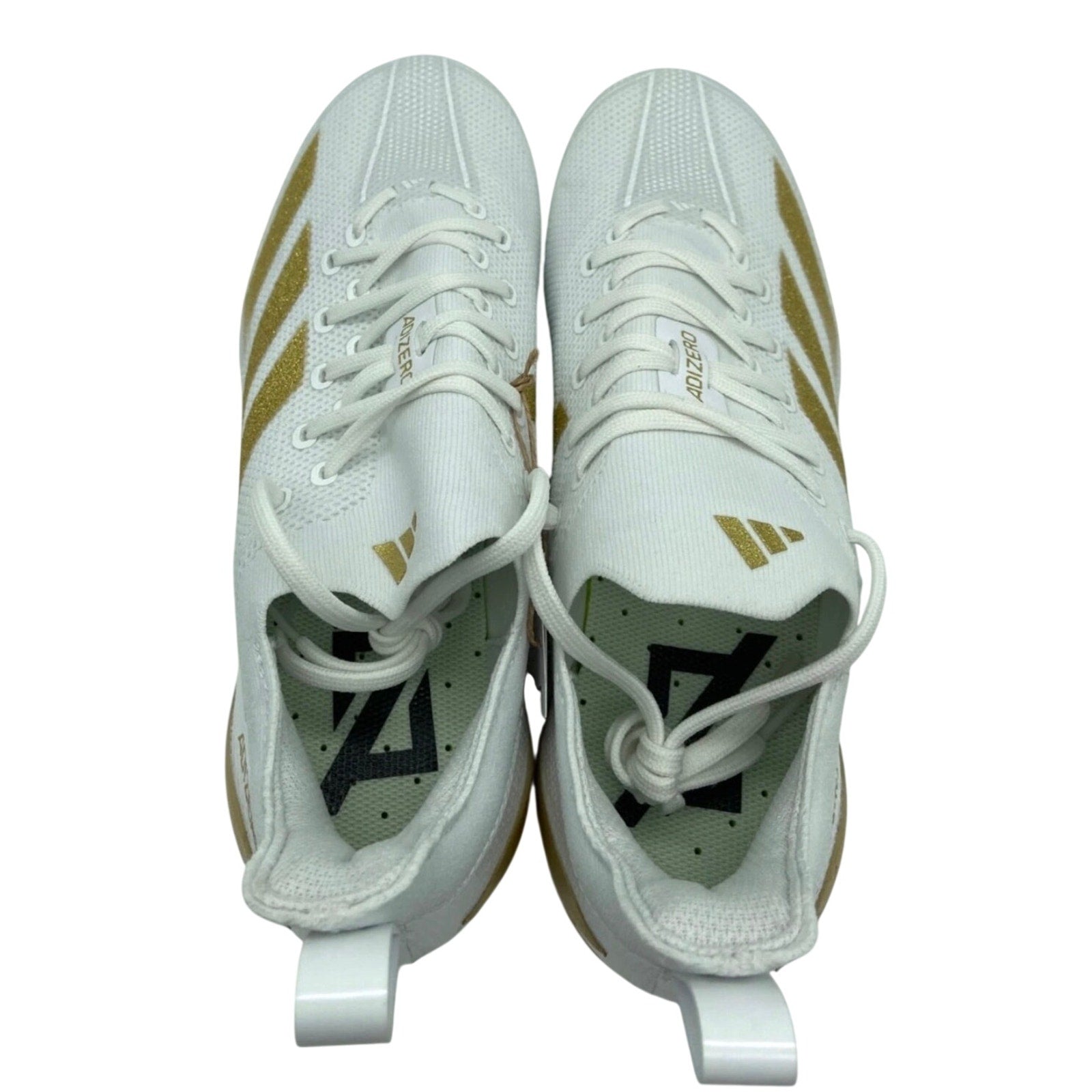 Adidas Adizero Electric+ Football Cleats White Gold IE3287 Men’s 11 New NWT