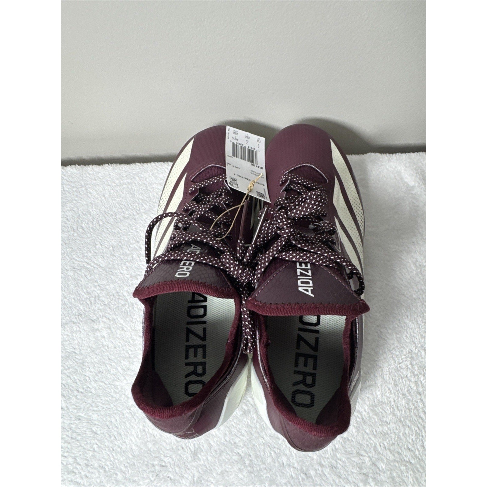 Adidas Adizero Electric.1 Football Cleats Men’s Sz 7.5 Maroon White NFL New