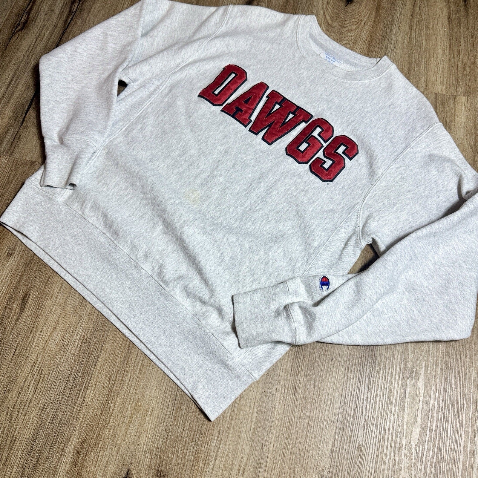 Champion Reverse Weave Crewneck Sweatshirt Georgia Bulldogs DAWGS Football Sz M