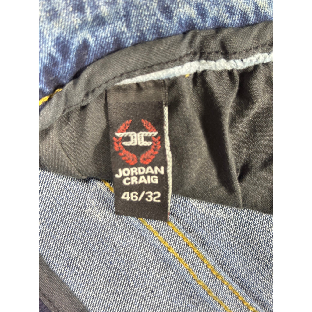 Jordan Craig Legacy Edition Aaron Jeans Men 46x32 Blue Stretch Slim Taper Denim