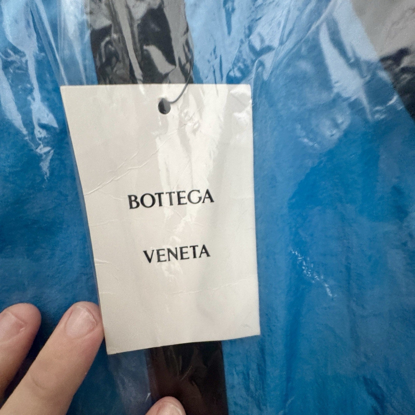 Bottega Veneta Long Hooded Waterproof Parka Jacket Bright Blue Italy S 632742