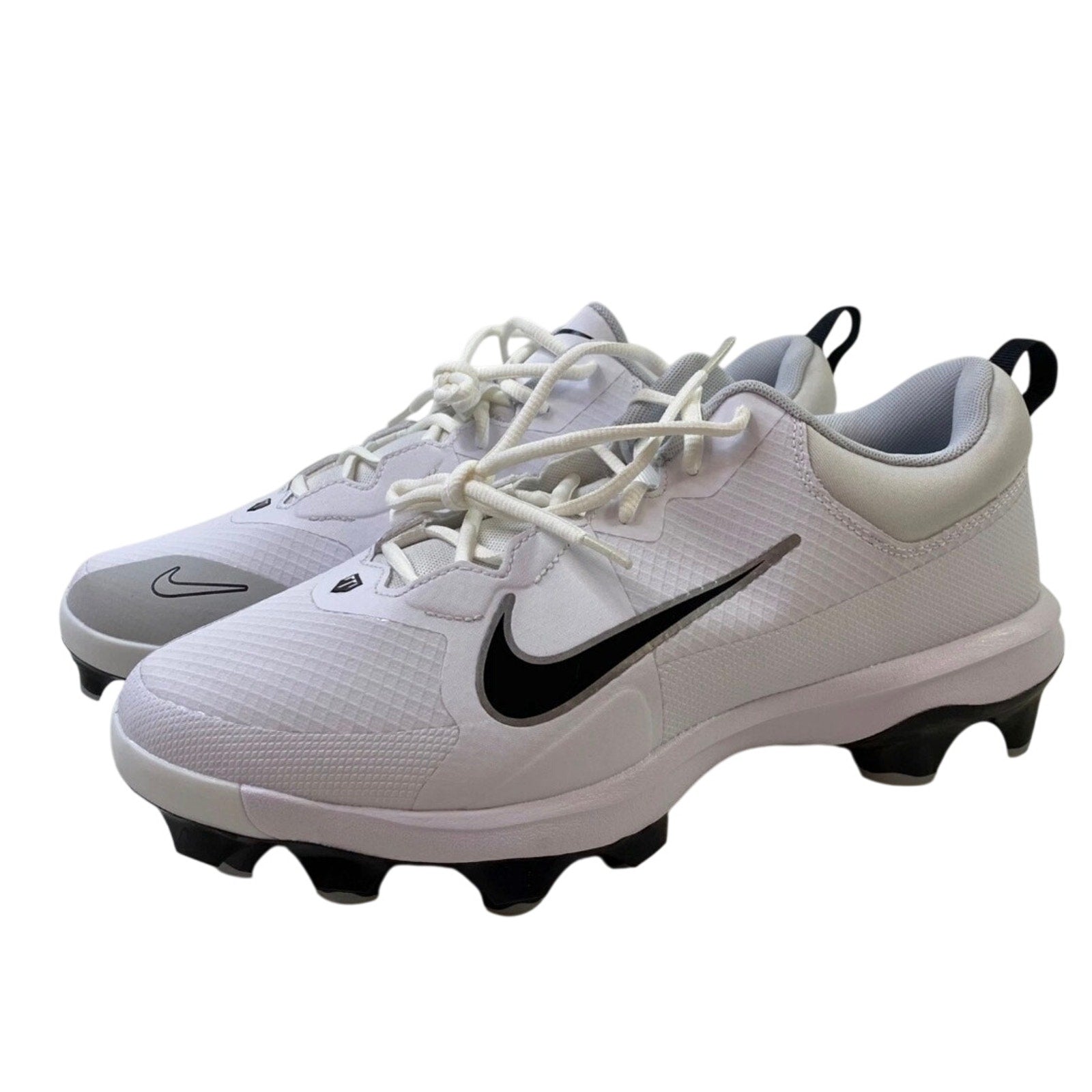 Nike Men's Force Trout 9 Pro Molded Baseball Cleats FZ0915-102 White Size 15 New