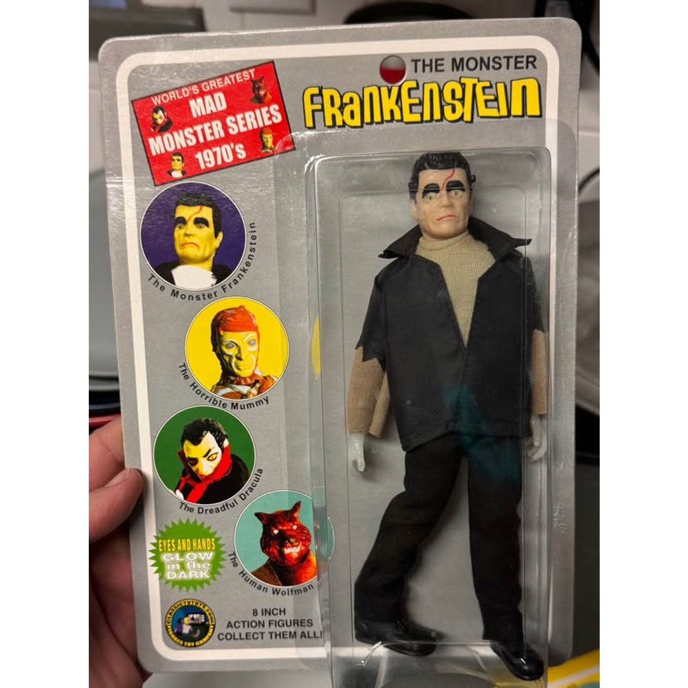Classic TV Toys Mad Monster Series The Monster Frankenstein 8” Figure Cracked