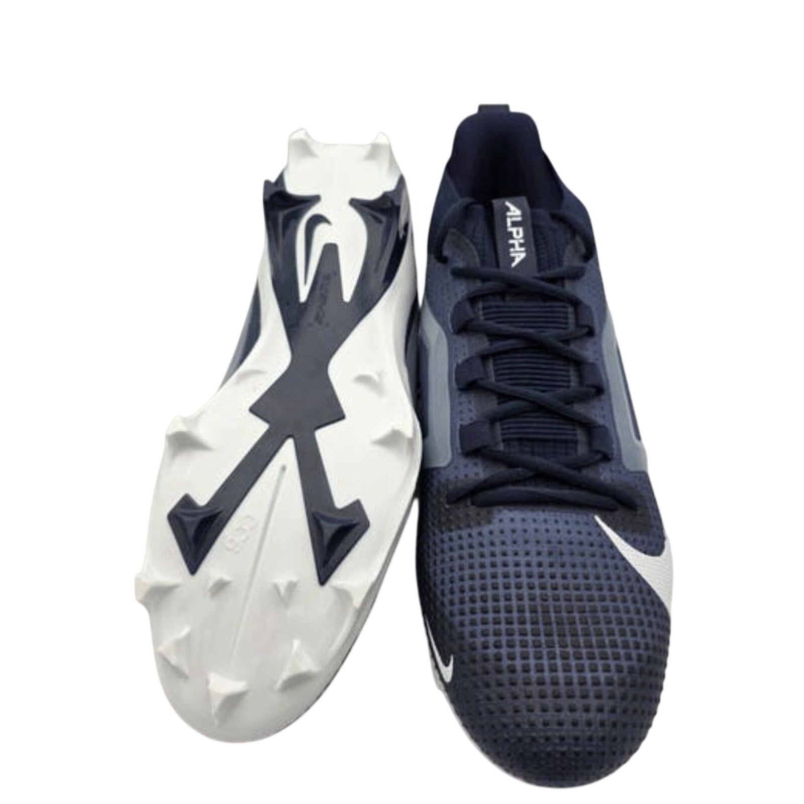 Nike Alpha Menace 4 Pro Football Cleats College Navy Blue White Sz 14 IB2501-400