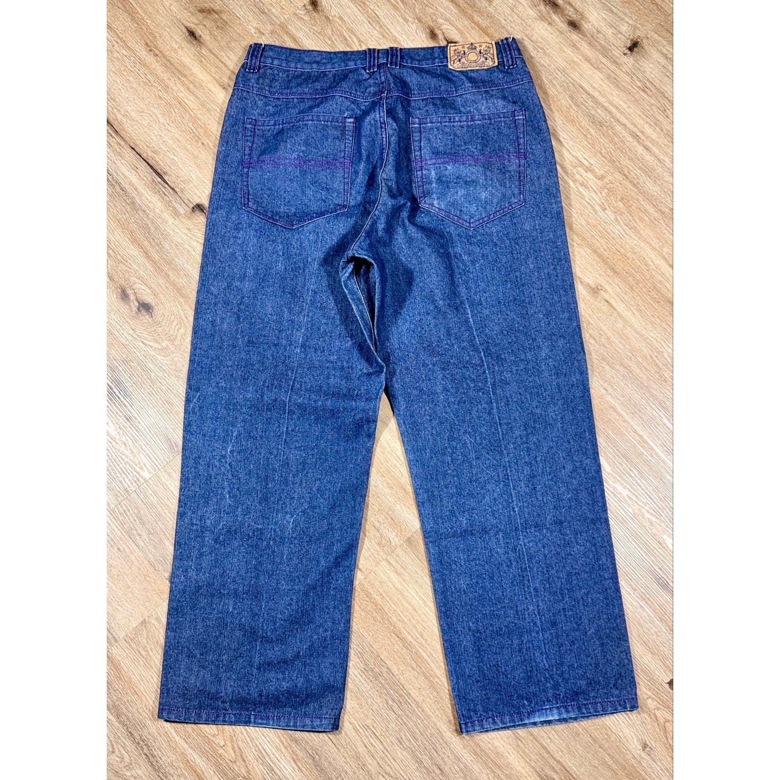 Brooklyn Basement Wide Leg Baggy Jeans Men’s 40x32 Dark Wash Y2K Skater Hip Hop