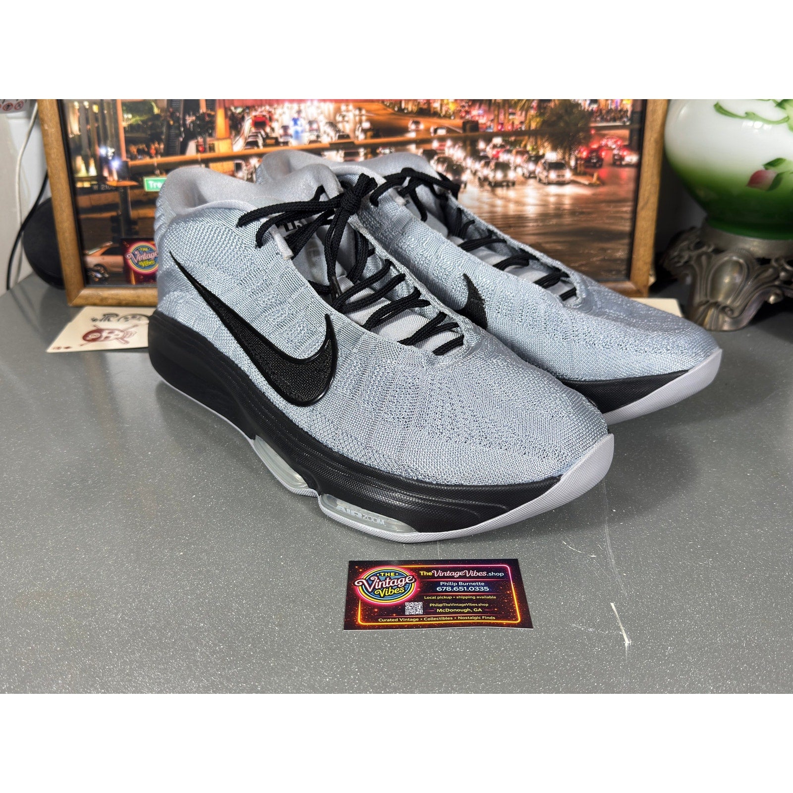 Nike G.T. Hustle Academy Basketball Shoes Gray Black HM0268-001 Men’s Size 21