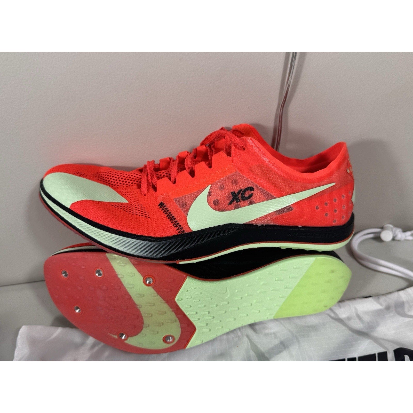 Nike ZoomX Dragonfly XC Cross Country Cleats Crimson Green DX7992-600 Size 10.5