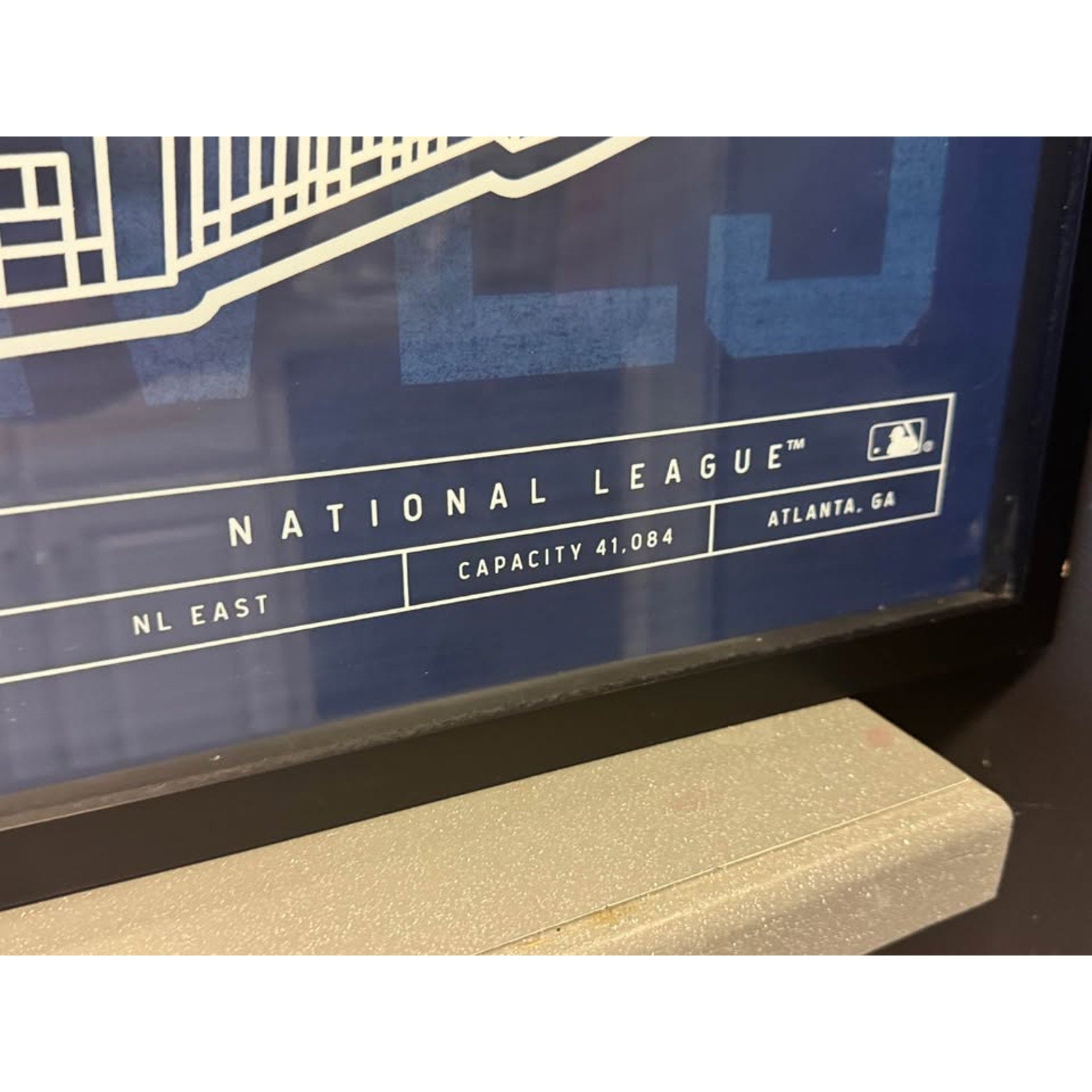Atlanta Braves Truist Park Stadium Blueprint Framed Wall Art MLB Open Road Brand